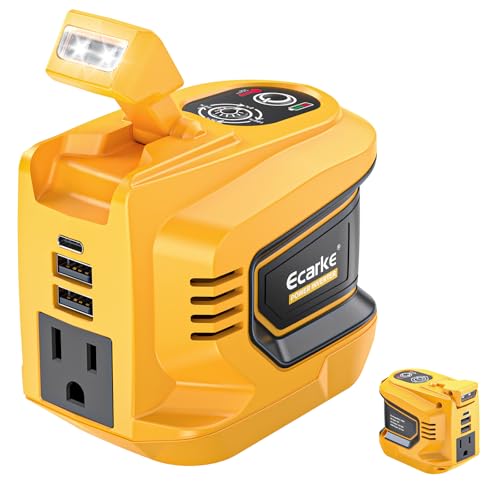 Ecarke 220W Power Inverter for DeWALT 20V Batteries