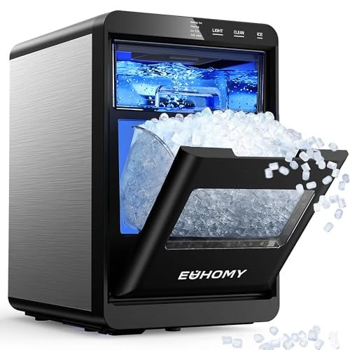 EUHOMY Nugget Ice Maker Countertop 40Lbs/24H