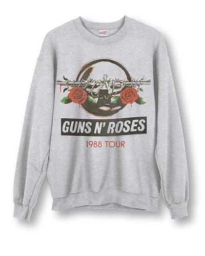 Junk Food Clothing Unisex Guns N' Roses 1988 Tour Crewneck Sweatshirt (X-Small) Deal