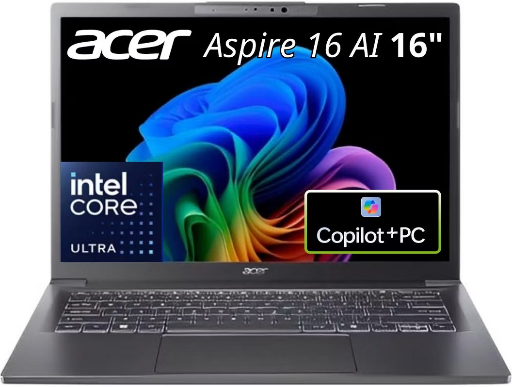 Acer Aspire 16 AI Copilot+ Laptop 16" WUXGA Intel Core Ultra 9 32GB RAM 1TB SSD