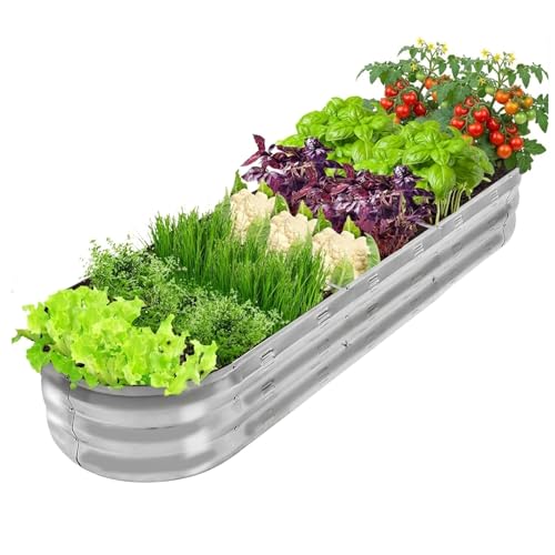 Gadi 67-Inch Galvanized Raised Garden Bed
