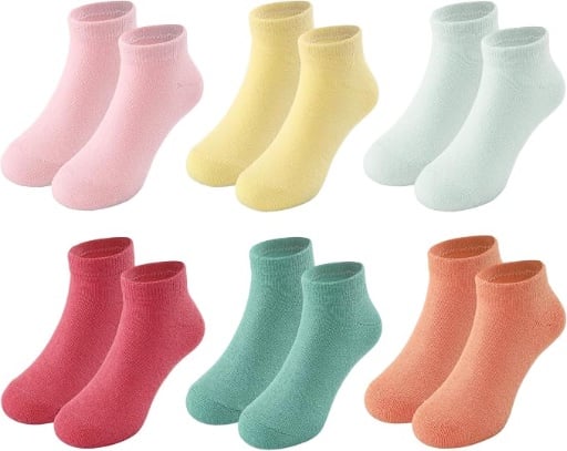 Toddler Ankle Socks 6-Pack