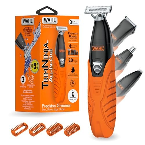 Wahl Trim Ninja All in One Hybrid Electric Razor and Beard Trimmer for Men Model 3030115