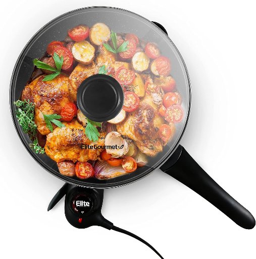 Elite Gourmet 10.5" Scratch Resistant Fry Pan