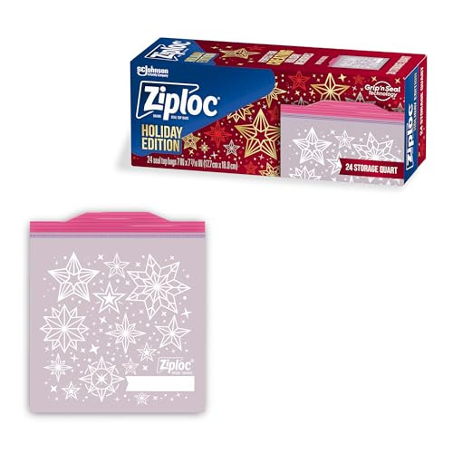 Ziploc Quart Food Storage Bags 24-Count
