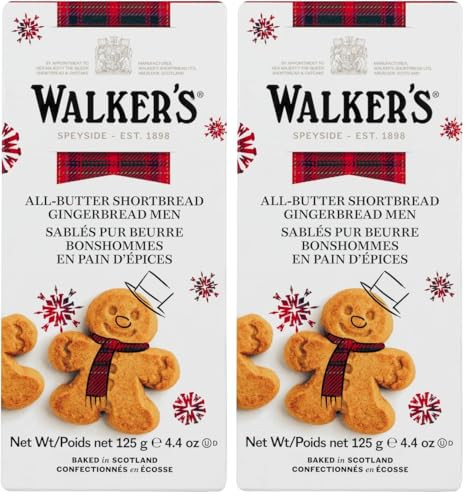 Walker's Shortbread 8 Gingerbread Men Cookies 2-Pack