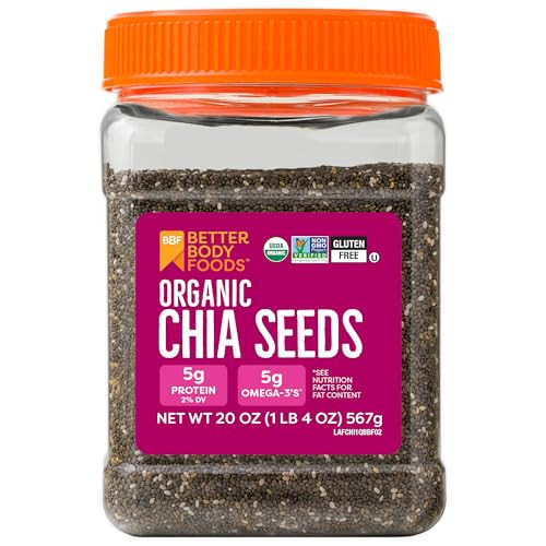 20-Oz Better Body Foods Organic Chia Seeds