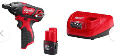 Milwaukee Cordless Powered Screwdriver Kit with Battery & Charger Deal