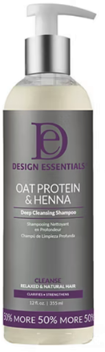 Design Essentials Oat Protein And Henna Deep Cleansing Shampoo 12 oz Deal