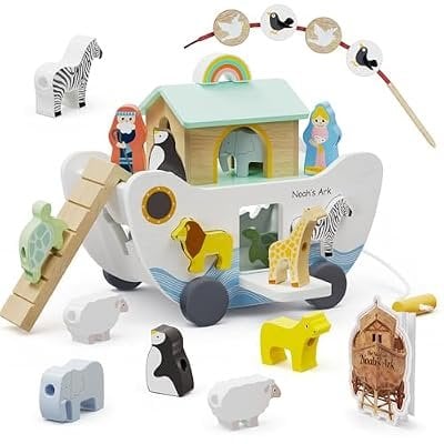 GiggleGems Noah’s Ark Wooden Toy
