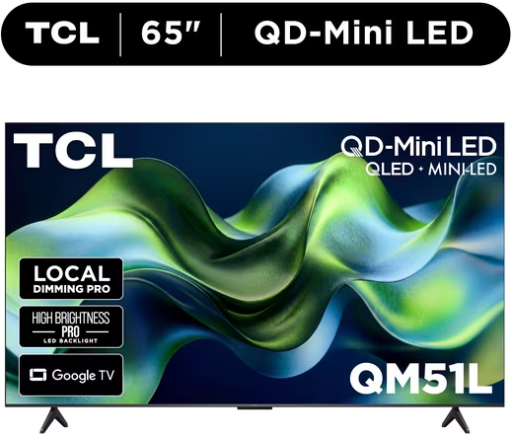 TCL 65" 4K UHD QD-Mini LED QLED Smart Google TV