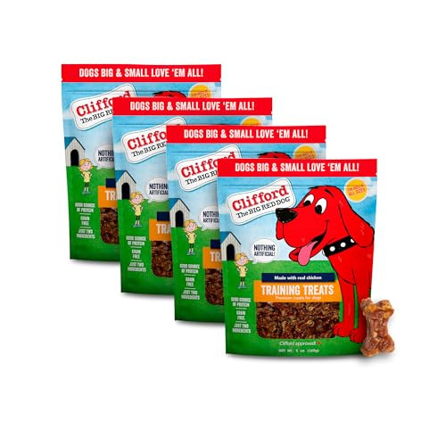 Clifford Real Chicken Training Dog Treats 4-Pack