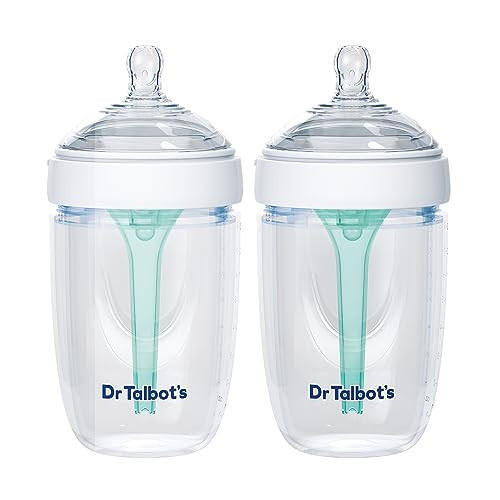 Dr. Talbot's Silicone Anti-Colic Self-Sterilizing Baby Bottles 2-Pack 8-Oz