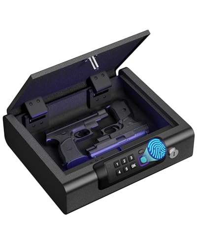 BILLCONCH Biometric Safe w/ Electronic Lock & LED Light 8.6"x10" Deal