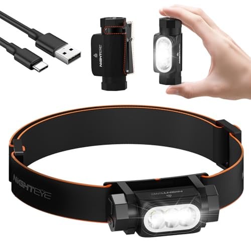 NIGHTEYE 2000-Lumen Rechargeable LED Headlamp & Flashlight w/ Magnetic Base Deal