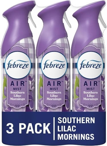 Febreze Air Mist Freshener Spray Lilac 3-Pack