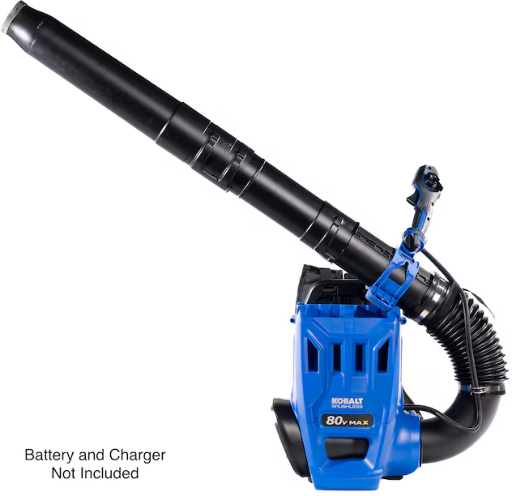 Kobalt Dual Port 80V 850-CFM 210-MPH Cordless Battery Backpack Leaf Blower Deal