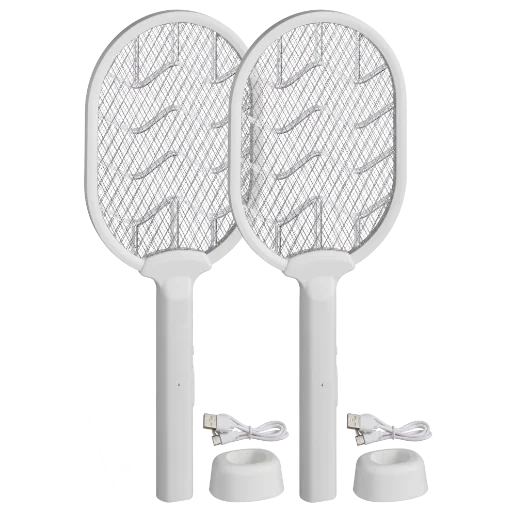 Ermek USB Rechargeable Fly Zapper Racquet 2-Pack Deal