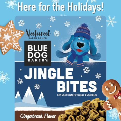Blue Dog Bakery Jingle Bites Treats 5-Oz Gingerbread Flavor