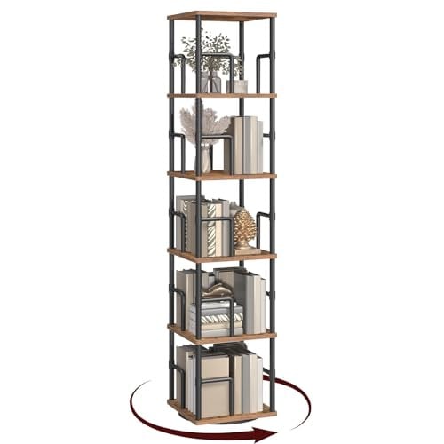 MAHANCRIS 5-Tier Rotating Bookshelf Deal