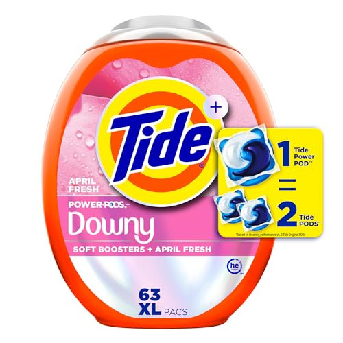 Tide Power PODs 2-in-1 Laundry Detergent Pods (April Fresh) 63-Count