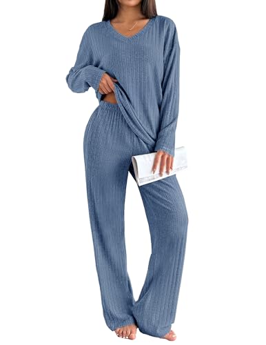 Ekouaer Women's Ribbed Lounge Set 2-Pc Deal