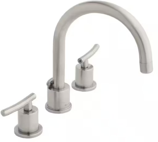 Glacier Bay Dorset 8 in. Double-Handle High-Arc Bathroom Faucet in Brushed Nickel