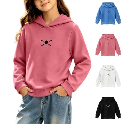 Girls Hoodie Fleece Long Sleeve Trendy Cute Pullover Hoodies Deal