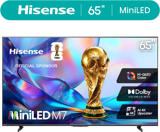 Hisense M7 Series 65" Mini-LED QLED 4K UHD Smart Google TV