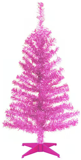 National Tree 3ft Pink Tinsel Tree Deal