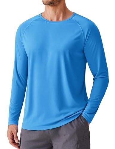 PINSPARK Mens UV Protection Long Sleeve Fishing Shirts Deal