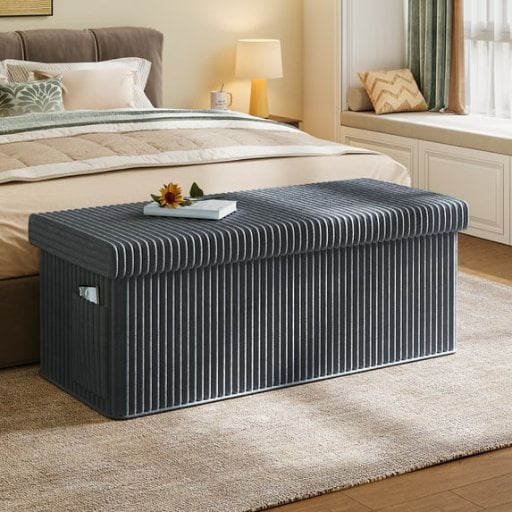 Walmart Home Pick: Pinmoco 43" Folding Storage Ottoman Bench deal at Walmart