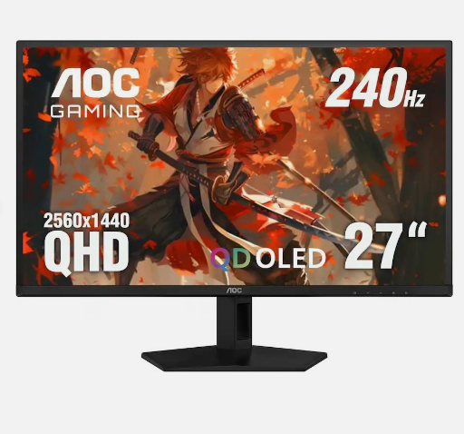27" AOC QD-OLED QHD 240Hz G-Sync Compatible Gaming Monitor Deal