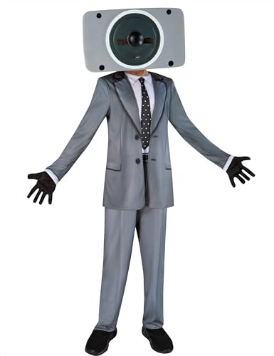 NECA Skibidi Toilet Speakerman Fun Costume for Kids, Large