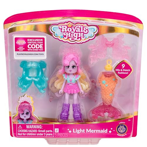Royale High Light Mermaid Fashion Doll w/ 9 Accessories