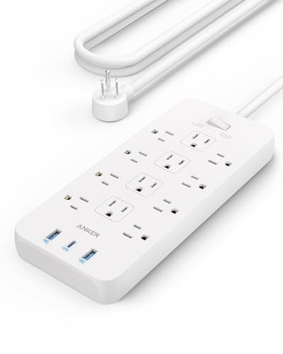 Anker 6-Outlet 2100J Surge Protector with 5ft Cord