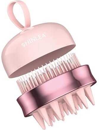 SHINLEA 2-in-1 Scalp Massager Shampoo Brush with Soft Silicone Bristles
