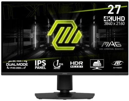 27" MSI MAG 275UPD E14 4K@144Hz/FHD@288Hz Dual Mode Rapid IPS FreeSync Gaming Monitor Deal