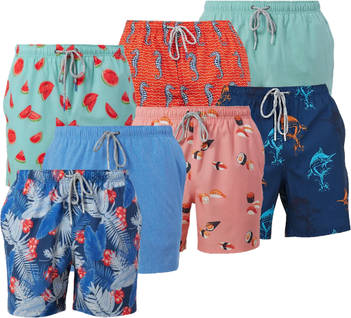 Rainforest Men's Quick-Dry Swim Trunks 2-Pack Deal