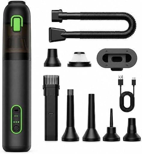 4-in-1 Portable Mini Cordless Vacuum with 21000pa Suction Power Deal