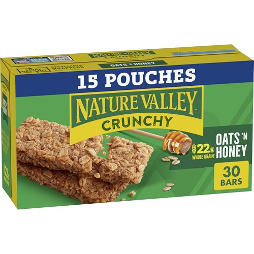 Nature Valley Crunchy Granola Bars, Oats 'n Honey, 30 Ct