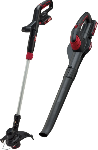 Hyper Tough 20V Cordless Combo Kit, 10-inch String Trimmer & 130Mph Sweeper W/ 2.0ah battery