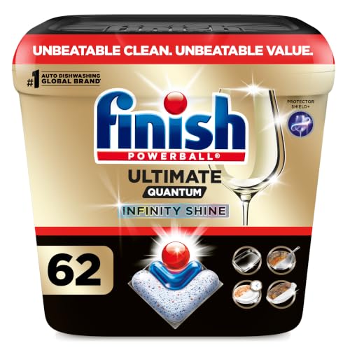 Finish Ultimate Infinity Shine Dishwashing Tablets (Fresh), 62 Count