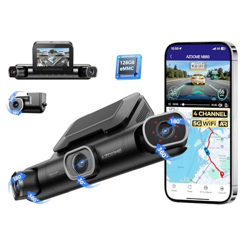 AZDOME 360° 4 Channel 2K+1080P Dash Cam Built-in 128GB eMMC Deal