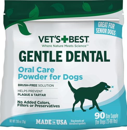 Vet’s Best Dog Teeth Cleaning Powder 90 Day Supply