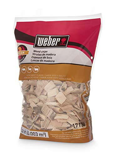 2 Lbs of Weber Pecan Wood Chips, for Grilling and Smoking