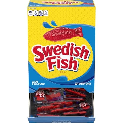 Swedish Fish Individually Wrapped Soft & Chewy Gummy Candy 240-Count Deal