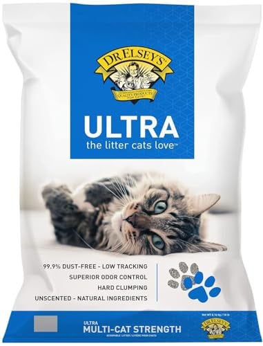 Dr. Elsey's Ultra Unscented Clumping Clay Cat Litter 18 lb Bag Deal
