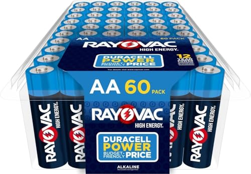 Rayovac AA or AAA Alkaline Batteries, 60 Count Deal
