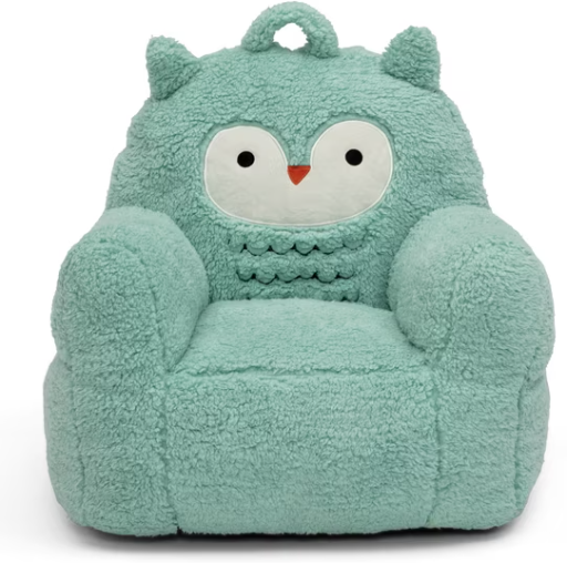 Delta Children Owl Cozee Buddy Chair, Teal Deal